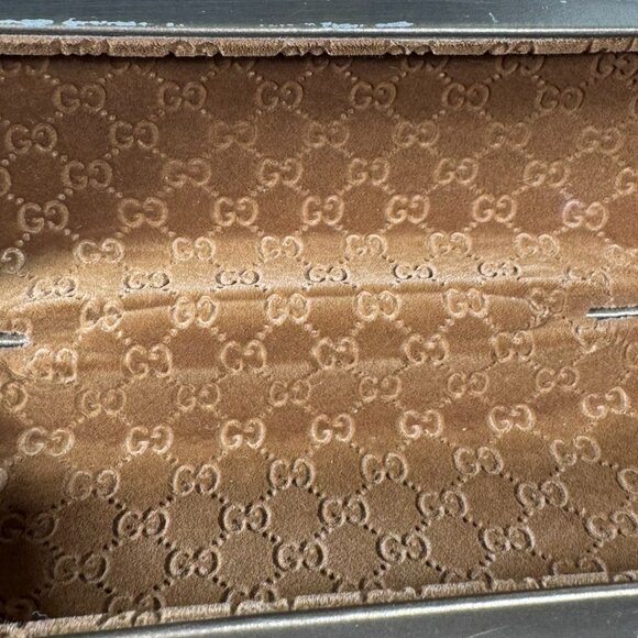 Authentic Gucci Bronze Hard Eyeglass / Sunglass Case Only - Picture 8 of 9